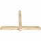 Ekena Millwork Eugene Rough Sawn Timber Gable Bracket, Douglas Fir, 60"W x 40"H x 4"D x 4"F, 16/12 Pitch GBW060X40X0404EUG00RDF - alternate 3